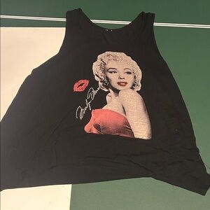 Marilyn Monroe Graphic Flowy Tank Top